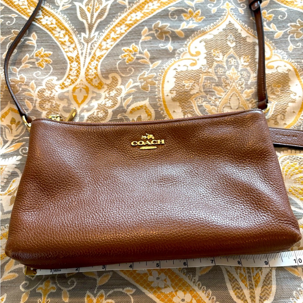Coach Lylah Double Zip Purse - Tan